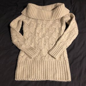 Long wool sweater